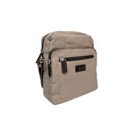 Spirit - Unisex Lightweight Waterproof Crossbody Bag - Medium Shoulder Bag with Multiple Pockets Travel Essentials with Adjustable Strap - 22cm W x 8.5cm H x 24cm D (Mink/Dark Chocolate)