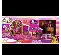 Spirit Untamed Ultimate Barn Playset, Lucky Doll (7-in) Spirit Horse with Color Change (8-in), Extra Horse, Barn, Paddock & Multiple Storytelling Accessories, Great Gift for Ages 3 Years Old & Up