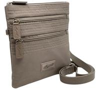 Spirit - Waterproof Crossbody Bag - Unisex 4 Sections Lightweight Nylon Travel Bag with Multiple Pockets and Zipper Closure - Small Size - Mink