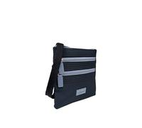 Spirit - Waterproof Crossbody Bag - Unisex 4 Sections Lightweight Nylon Travel Bag with Multiple Pockets and Zipper Closure - Small Size (Navy/Cornflower Blue)