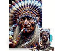 Spirit Weaver Indian 1000 Pieces Jigsaws Adults Puzzles Logic Boost Toy Bonding Time Premium Edge Premium Gift 38x26cm