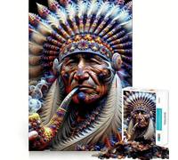 Spirit Weaver Indian Jigsaw Puzzles 1000 Pieces for Adults Boost Recall Relax Mind Accurate Edge Santa Wish List 50x75cm