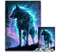 Spirit Wolf Jigsaws 1000 Pieces for Adults Puzzles for Adults Family Fun Activity, Brain Challenge, for Teenager 26X38CM/10.23x14.96inch
