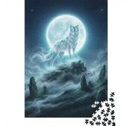 Spirit Wolf Under The Moon 1000 Piece Jigsaw Puzzle for Adults, 70x50cm/1000pcs, Quiet Home Activity, Evening Leisure And Year-Round Leisure