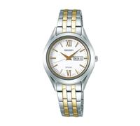 Spirit Women's Seiko Watch Solar Sapphire Glass Stpx033 White