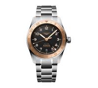 Spirit Zulu Time 1925 39mm Mens Watch Black 18ct Rose Gold