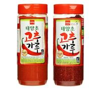 SPIRITCROWD Korean Chilli Pepper Powder - Red Hot Flakes, Coarse (227g) and Fine (200g) - Gochugaru for Korean Cuisine