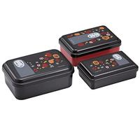 Spirited Away Food Storage Container with Lids 3pc Set - Authentic Japanese Design - Durable, Dishwasher Safe - Lanterns