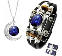 Spiritio Zodiac Leather Bracelet,Zodiac Signs Spirit Bracelet,Spirilet BraceletZodiac Manifestation,Adjustable ZodiacSpirit Bracelets,Multilayer 12 Constellation Bracelets for Women Men (Virgo)