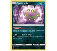 Spiritomb 47/73 Uncommon Pokemon Card (Shining Legends) + 1x TitanCards® Toploader