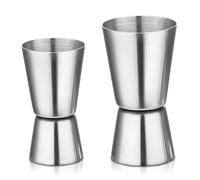 Spirits Measure 25/50ml & 15/30ml Cocktail Jigger: Dual Shot Measures for Spirits, Cocktails & Wine - Stainless Steel Professional Alcohol Measuring Cup for Home & Bar Use
