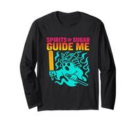 Spirits of Sugar Guide Me Funny Churro Samurai Ghost Pastry Long Sleeve T-Shirt