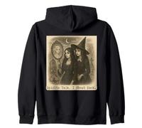 Spirits Talk, I Ghost Back Witch Graveyard Spooky Season Zip Hoodie