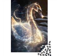 SpiritSwan Jigsaw Puzzles 1000Pc Recycled Paper LuminousMagicPuzzle for Adults Jigsaw Puzzle Educational Game Challenge Family Game Great Gift Idea 70x50cm/1000pcs