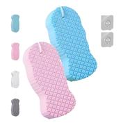 Spirittion Magic Exfoliating Bath Sponge - 3D Newsparkings Super Soft Exfoliating Bath Sponge, Skin-Friendly Reusable Shower Sponge, Gentle Alternative to Gloves for Smooth Radiant Skin(2pcs-Blue)