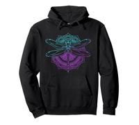 Spiritual Animal Yoga Art Dragonfly Sacred Geometry Mandala Pullover Hoodie