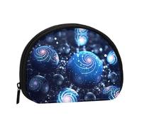 Spiritual Art Print Portable Mini Storage Bag Shell Shaped Wallet Small Coin Wallet Shell Storage Bag