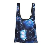 Spiritual Art Print Reusable, Foldable,Washable Grocery Bags Foldable in A Pouch Eco Tote Shopping Bag,Daily Shopping Loading