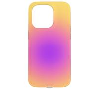 Spiritual Aura Gradient Purple Pink Golden Yellow Case for iPhone 15 Pro