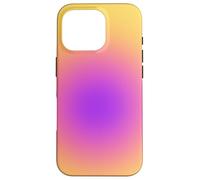 Spiritual Aura Gradient Purple Pink Golden Yellow Case for iPhone 16 Pro