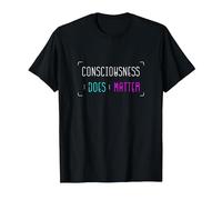 Spiritual Awakening Consciouness Does Matter Satsang Yoga T-Shirt, Men, Black, Medium