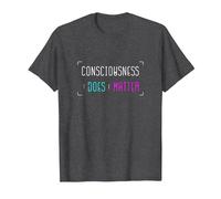 Spiritual Awakening Consciouness Does Matter Satsang Yoga T-Shirt, Men, Dark Heather Grey, Medium