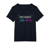 Spiritual Awakening Consciouness Does Matter Satsang Yoga T-Shirt, Women's Plus, Black, 3X