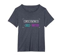 Spiritual Awakening Consciouness Does Matter Satsang Yoga T-Shirt, Women's Plus, Heather Blue, 5X