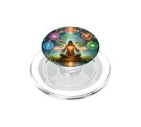 Spiritual Awakening Meditation Cosmic Energy Art PopSockets PopGrip for MagSafe