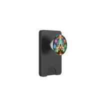 Spiritual Awakening Meditation Cosmic Energy Art PopSockets PopWallet for MagSafe