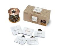 Spiritual Awareness Incense Brick Gift Set by Aromafume | 12 Brick & Flower of Life Exotic Burner | 3 x Frankincense, Myrrha, Copal & Benzoin | Ideal for Spiritual Cleansing & Enhanced Connection