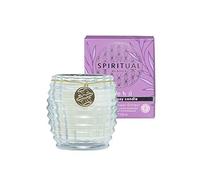 Spiritual Beauty Shobú Scented Soy Wax Jar Candle with Bamboo Lid and Coconut Oil, Perfect for Birthday, Bath Yoga, Valentine's Day (80g)