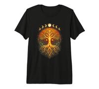 Spiritual Believer Mystical Tree Cosmic Celestial Magic Premium T-Shirt