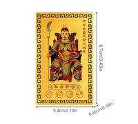 Spiritual Cards - Ancient Design Keepsake, General Men Pattern Horse Year Daily Prayer Cards | Universal Traditional Religious Inspirational Devotional Medallion, Durable Laminated Sacred Meaningful