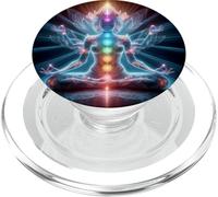 Spiritual Chakra Light Being PopSockets PopGrip for MagSafe
