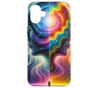 Spiritual Cosmic Mind Colorful Expression 5 Case for iPhone 16 Plus