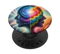 Spiritual Cosmic Mind Colorful Expression 5 PopSockets Adhesive PopGrip