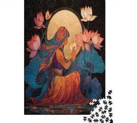 Spiritual Daughter of The Sun, Lotus, UniversePuzzles 1000 Pieces for Adults for Adults 1000 Piece Puzzle Educational Challenge Games Home Decoratio