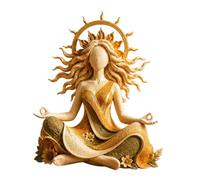 Spiritual Decor Statue Faceless Female Accent for | Corner Shelf Desk Mantel Nightstand Warm Earth Tone Home Display Sculpture