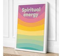 Spiritual Energy Flow Canvas Wall Art Print 18x12 Inch (46 x 30 cm)