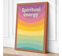Spiritual Energy Flow Canvas Wall Art Print 24x16 Inch (61 x 41 cm)