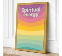 Spiritual Energy Flow Canvas Wall Art Print 24x16 Inch (61 x 41 cm)