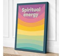 Spiritual Energy Flow Canvas Wall Art Print 36x24 Inch (91 x 61 cm)