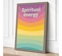 Spiritual Energy Flow Canvas Wall Art Print 36x24 Inch (91 x 61 cm)