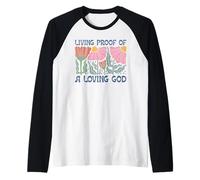 Spiritual Floral Manifestation of A Loving God Raglan Baseball Tee