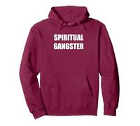 Spiritual Gangster Pullover Hoodie, Adult Unisex, Burgundy, Large