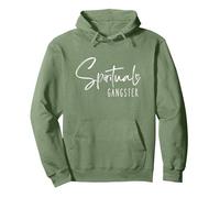 Spiritual Gangster Pullover Hoodie, Adult Unisex, Sage Green, X-Large
