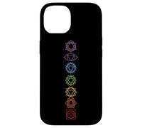 Spiritual Gift Zen Rainbow Chakras Aligned Yoga Lover Case for iPhone 14