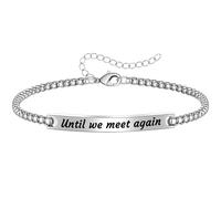 Spiritual Gifts for Men Teen Stocking Stuffers Men Bracelets I Love You Gifts for Him Adjustable Bar Silver Bracelet Birthday Christian Gift Motivational Encouragement Jewelry for Son Grandson Husband