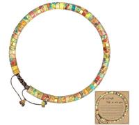 Spiritual Gifts for Women, Life is Tough So Are You Inspirational Motivational Bracelet, Colorful Adjustable Encouragement Jewelry for Friendship Support, Meaningful Bracelet Gift for Friends Family